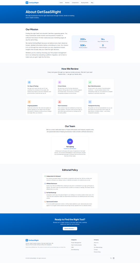 GetSaaSRight — SaaS Reviews & Comparison Platform screenshot 2